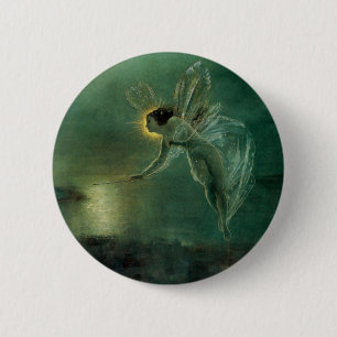 Spirit of the Night by Grimshaw, Victorian Fairy 2 Inch Round Button