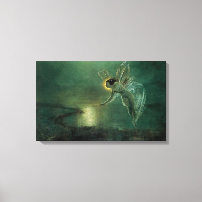 Spirit of the Night by Grimshaw, Victorian Fairy Canvas Print (Front)