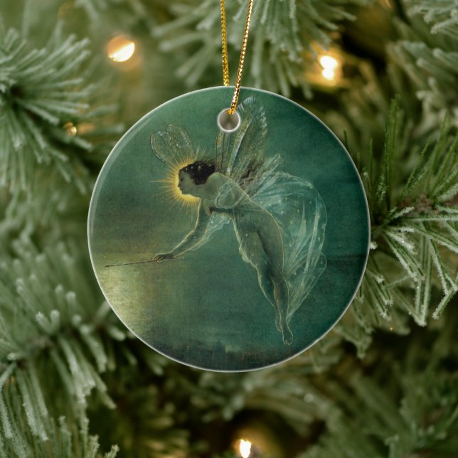 Spirit of the Night by Grimshaw, Victorian Fairy Ceramic Ornament (Tree)