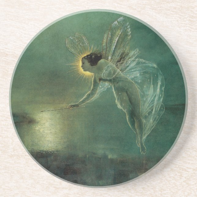 Spirit of the Night by Grimshaw, Victorian Fairy Coaster (Front)