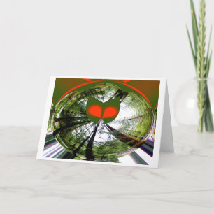Spirit of the trees art holiday card