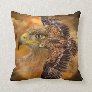 Spirit Of The Wind Eagle Art Designer Pillow