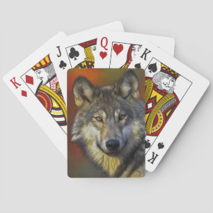Spirit of the Wolf - Therian wolf photo gifts Playing Cards