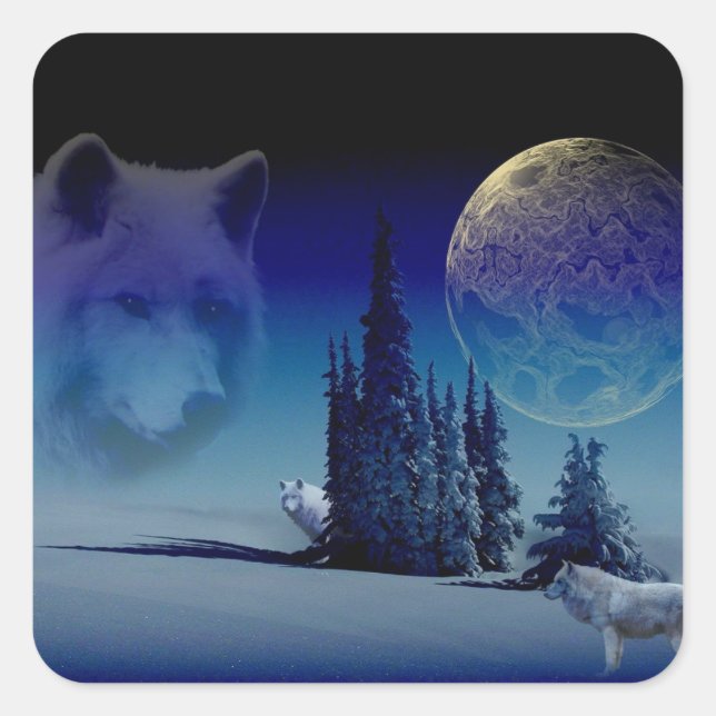 Spirit Of The Woods Square Sticker (Front)