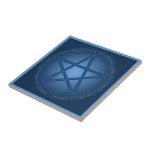 Spirit of Water Pentacle Altar Tile