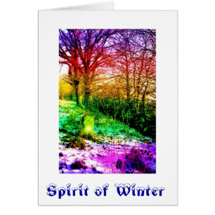 Spirit of winter greetings card