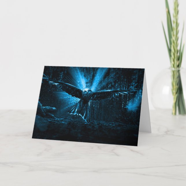 Spirit Owl Pagan Greeting Card (Front)