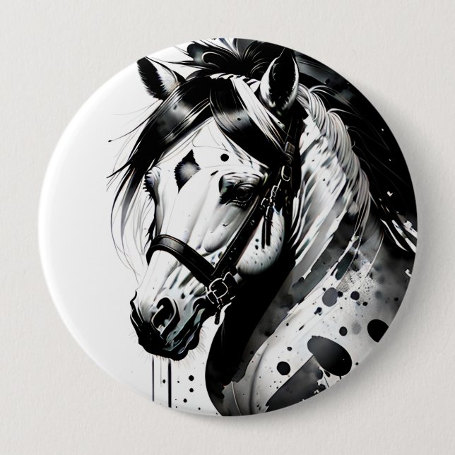 Spirit Pony 10 4 Inch Round Button (Front)
