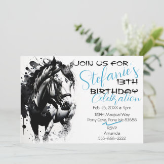 Spirit Pony 1 Invitation Anniversaire