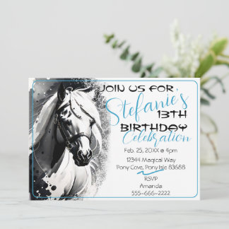 Spirit Pony 20 Anniversaire Invitation