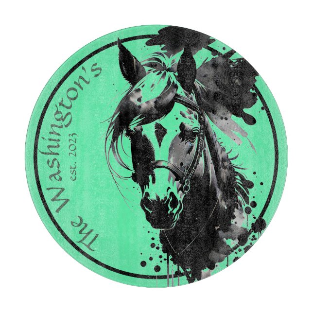 Spirit Pony 3 Aqua Cutting Board (Front)