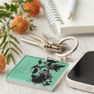 Spirit Pony 3 Aqua Keychain