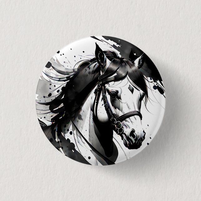 Spirit Pony 9 1 Inch Round Button (Front)