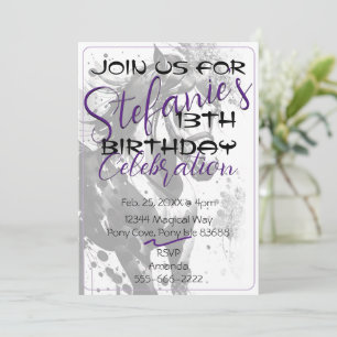 Spirit Pony 9 Anniversaire Invitation 2