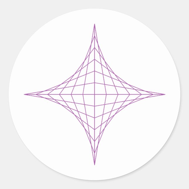 Spirit (purple) classic round sticker (Front)
