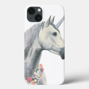 Spirit Unicorn with Flowers Around Neck iPhone 13 Case