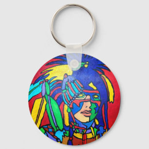 Spirit Warrior 1 by Piliero Keychain