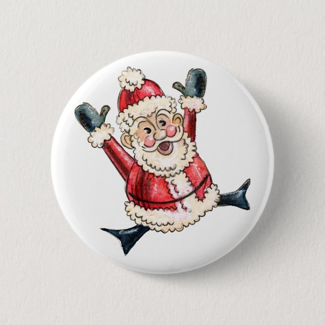 Spirité "Hooray Père Noël !" Badge (Devant)