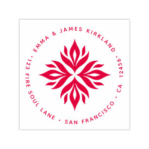 Spirited Flames of Life - Return Address Self-inking Stamp