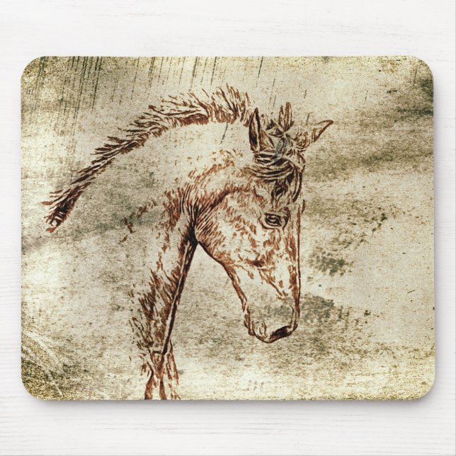 Spirited Horse Mouse Pad (Front)