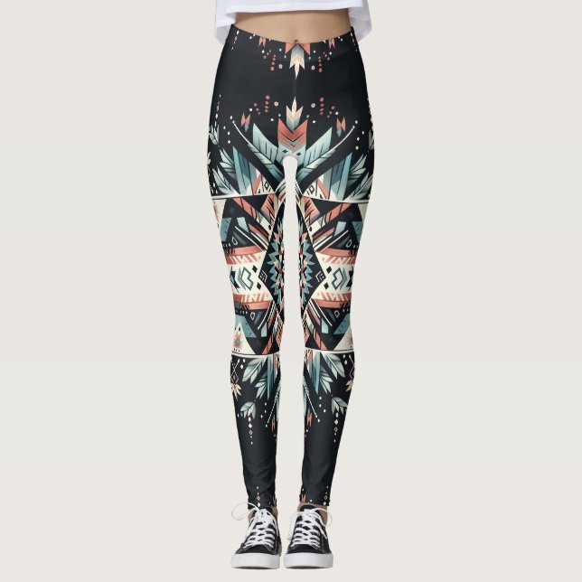 Spirited Nights (large pattern) Leggings (Front)