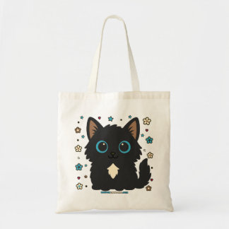 Spirited Shortlegs Floral Cat Tote Bag