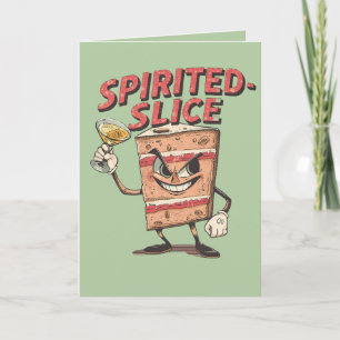 Spirited-Slice – Funny Christmas Cake Pun Card