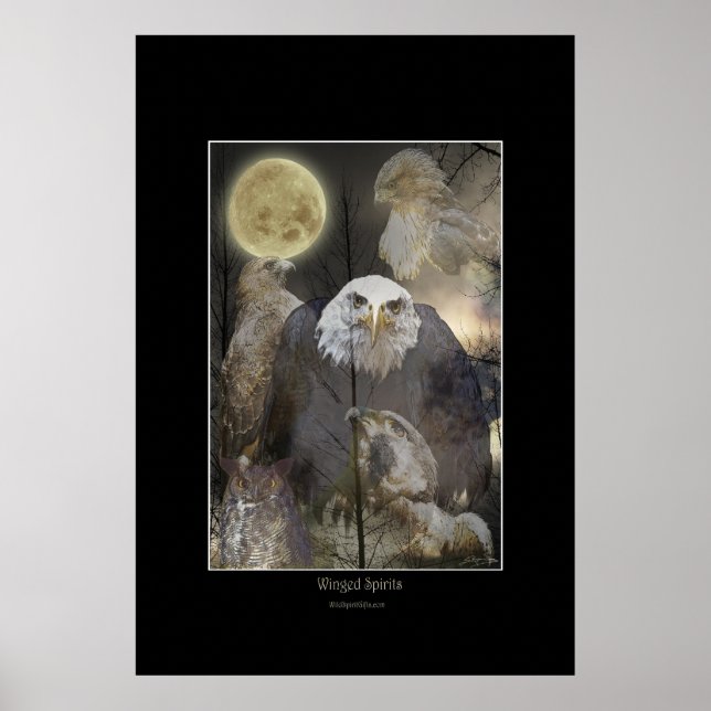 SPIRITES À FEU Poster d'art Raptor (Devant)