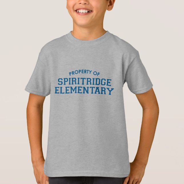 Spiritridge Elementary Kids Tee (Grey) (Front)