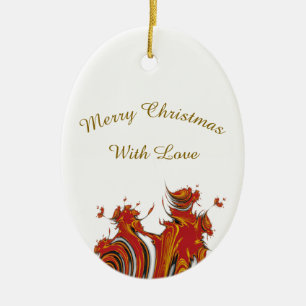 SPIRITS OF CHRISTMAS CERAMIC ORNAMENT