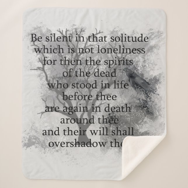 Spirits of the Dead Edgar Allan Poe Poem Sherpa Blanket (Front)