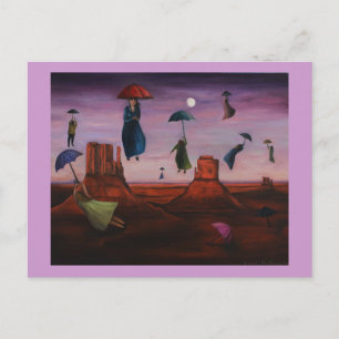 Spirits Of The Flying Umbrellas 2 Postcard
