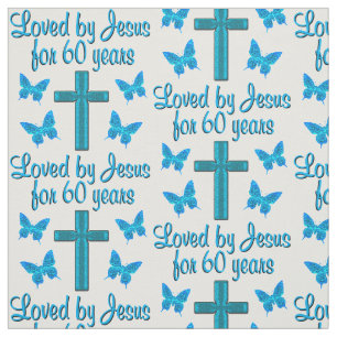 SPIRITUAL 60TH BIRTHDAY FABRIC