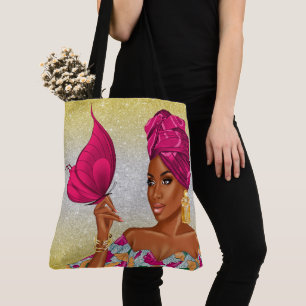 Spiritual African American Beauty - See Back ... Tote Bag