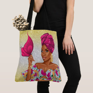 Spiritual African American Beauty - See Back ... Tote Bag