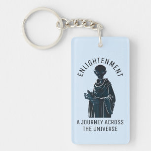 Spiritual Alien Monk Keychain
