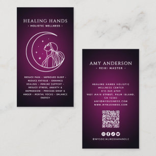 Spiritual/Alternative Wellness Goddess Moon Healer Business Card