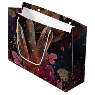 Spiritual Amethyst Energy Celestial Pattern Large Gift Bag