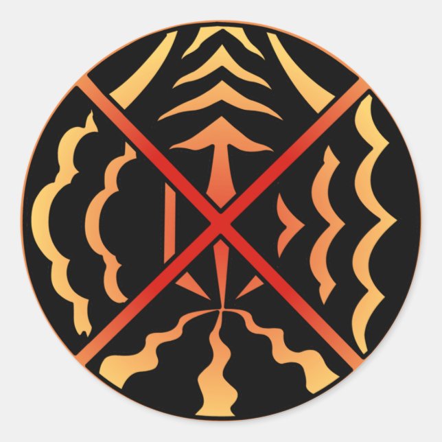 Spiritual Art Stickers First Nations Sun Stickers (Front)