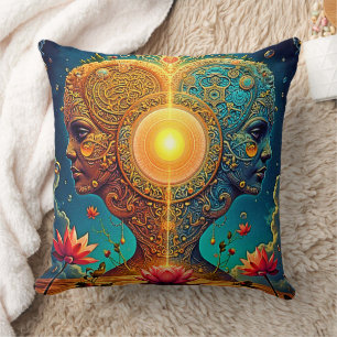 Spiritual Awakening Art Throw Pillow