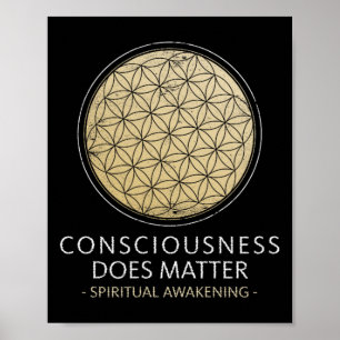 Spiritual Awakening Consciouness Does Problem Yoga Poster