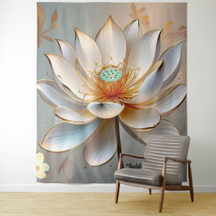 "Spiritual Bloom Unfolds" Tapestry