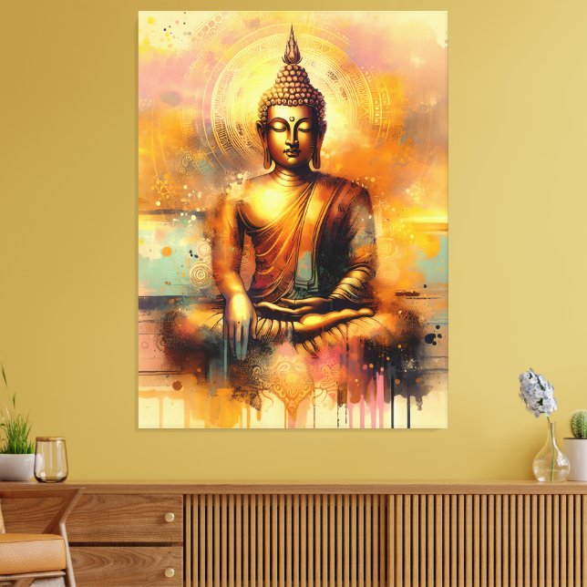 Spiritual Buddha Canvas Print (Insitu(LivingRoom))