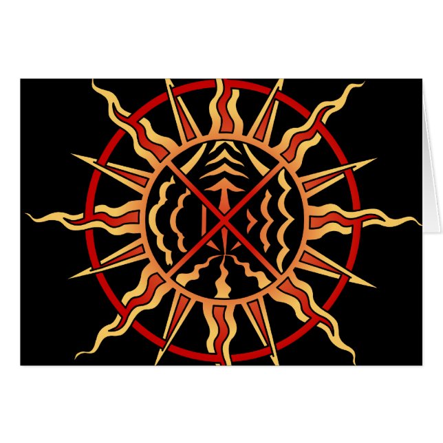 Spiritual Card Native Art First Nation Custom Card (Front Horizontal)