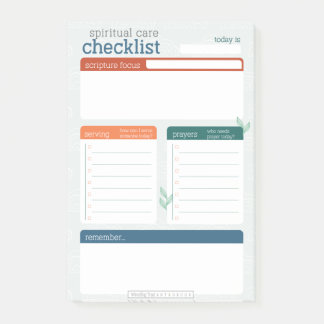 Spiritual Care Post-it Notes