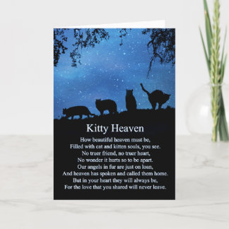 Spiritual Cat Sympathy Card