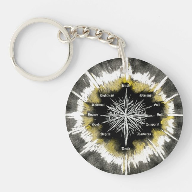 Spiritual Compass Keychain (Front)