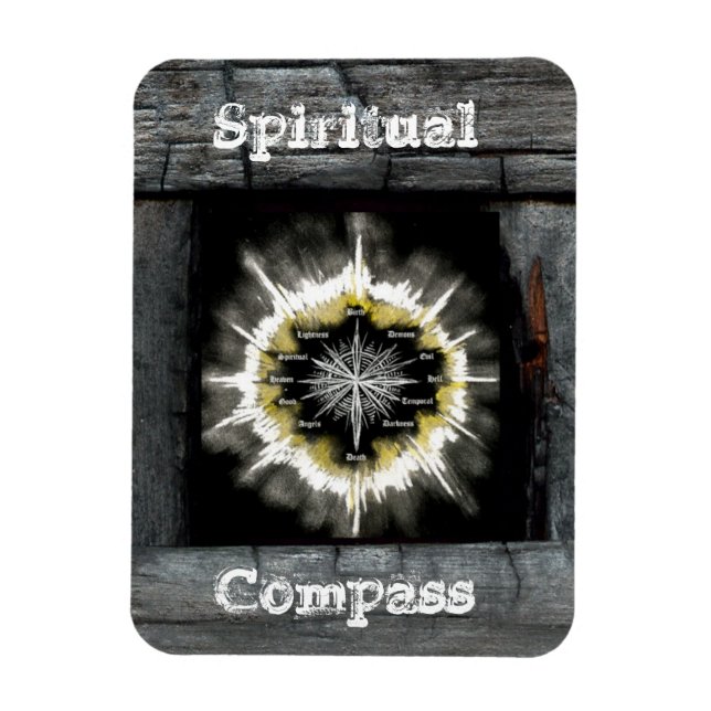 Spiritual Compass Magnet (Vertical)