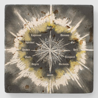 Spiritual Compass Stone Coaster
