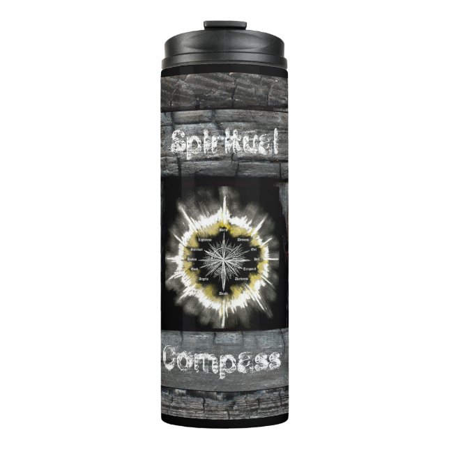 Spiritual Compass Thermal Tumbler (Front)